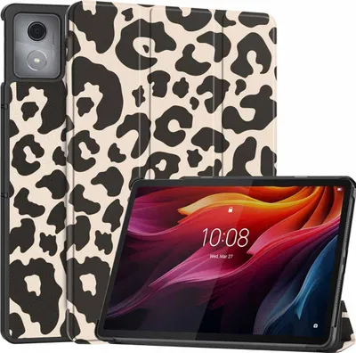 Immagine prodotto di Custodia pieghevole imoshion Design Trifold per Lenovo Tab K11 Plus - Leopard