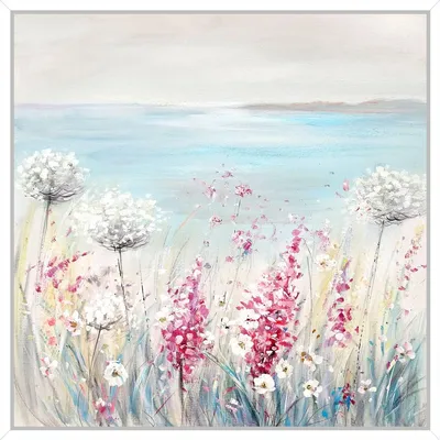 Produktbild von Ölgemälde Blume Meer 30X30