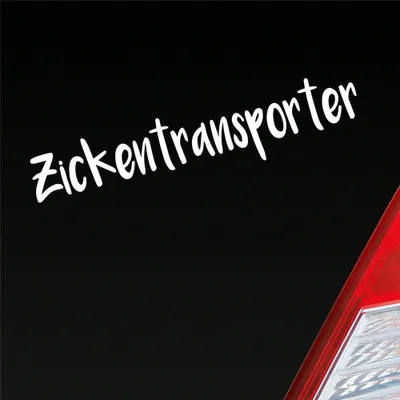 Produktbild von Auto Aufkleber Zickentransporter Mädels Tuning 19x4 cm Weiss Matt Sticker Heckscheibenaufkleber