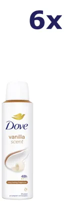 Produktbild von 6x Dove Deospray - Deospray - 150 ml - Vanilleduft