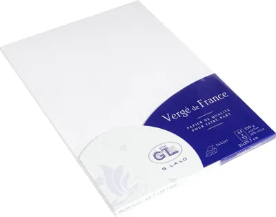 Produktbild von G.Lalo 4x Pkg 25 Bl Vergé-Papier, A4, 210g, Vergé de France Extra weiß 41050L