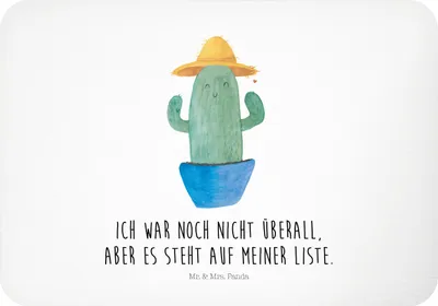 Produktbild von Mr. & Mrs. Panda magnet Kaktus Hut - Weiß - Geschenk, Pinnwandmagnet, Notizhalter, Weltreise, Kakteen, Geschenkidee, zettelhalter, Kühlschrankmagnet, Motivation, Spruch
