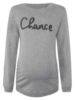 Produktbild von Damen Umstandsbluse Langarm Grau Bellybutton