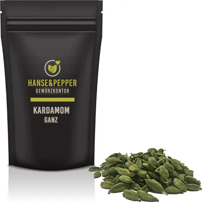 Produktbild von 100g Cardamom Ganz Kardamom Saat Kardamon natürlich vom Hanse&Pepper Gewürzkontor