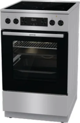 Obrázek produktu pro Gorenje GECS5C70XPA Elektrická trouba se sklokeramickou deskou, s funkcemi Airfry, FrozenBake a pizza, GentleClose, šířka 50 cm