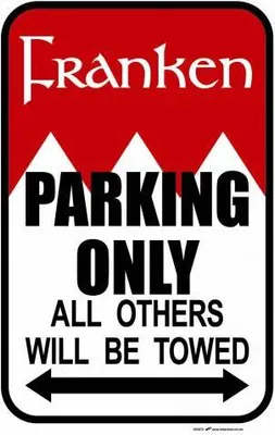 Produktbild von Hinweisschild - Parkschild - " Franke..." - 303094-1 -