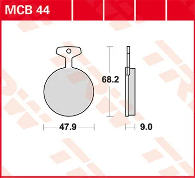 Produktbild von TRW Bremsbeläge Satz Vorne für YAMAHA MOTORCYCLES XS MCB44