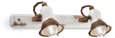 Obrázok produktu pre Nástenná lampa Ferroluce Loft s 2 žiarovkami