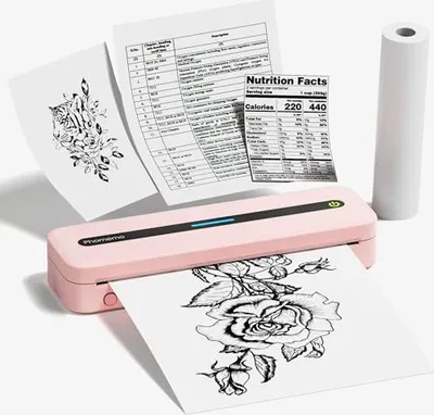 Produktbild von PHOMEMO Mobiler Drucker A4 On Go, M832 Bluetooth Tragbares unterstützt 210 x 297 mm Thermalpapier, Mini -kompatible Android iOS -Telefon & Laptop, Pin