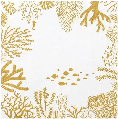 Produktbild von Räder Serviette 33x33cm, Unterwasserwelt