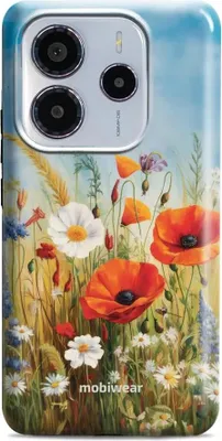 Produktbild von Handyhülle für Xiaomi Redmi Note 14 5G, Mobiwear Elite Pro, Wiesenblumen