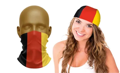 Produktbild von JUNG Fan Bandana Deutschland Fussball WM 2026 Fahne, Weltmeisterschaft 26(Fahne, Flagge, Fan Artikel, Mützen, Auto)
