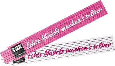 Produktbild von TOX Meterstab, Aufdruck: Echte Mädels machen's selber!, 2 m