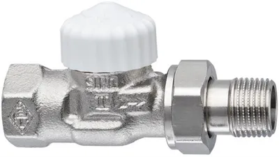 Image de IMI Heimeier V-exakt II Thermostatventil-UT Rotguss vernickelt, Durchgangsform 3/4