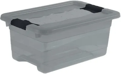 Produktbild von keeeper Aufbewahrungsbox "cornelia" 4 Liter crystal-grey transparent