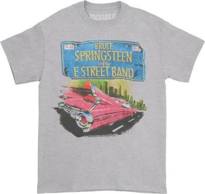 Produktbild von Bruce Springsteen - "Pink Cadillac" T-Shirt für Herren/Damen Uni RO2154 (XL) (Grau meliert)