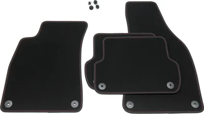 Produktbild von Exclusive Fußmatten passend für Seat Exeo 3R Limo ST Kombi Sport FR 2009-2013, Naht:Rot