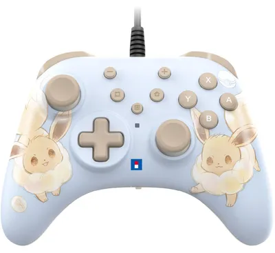Image de Hori Manette filaire HORIPAD Turbo (Évoli Cottage Core) pour Nintendo Switch 2 – Sous licences officielles Nintendo et The Pokémon Company International