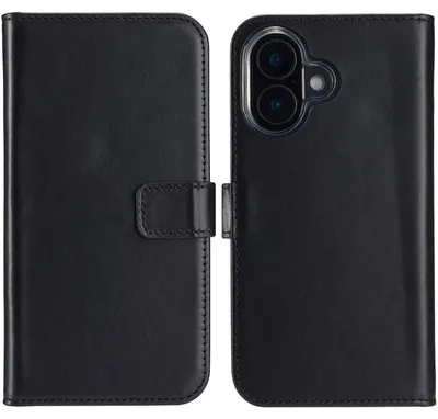 Imagen del producto de Funda de Cuero Auténtico tipo Libro para Apple iPhone 16 -