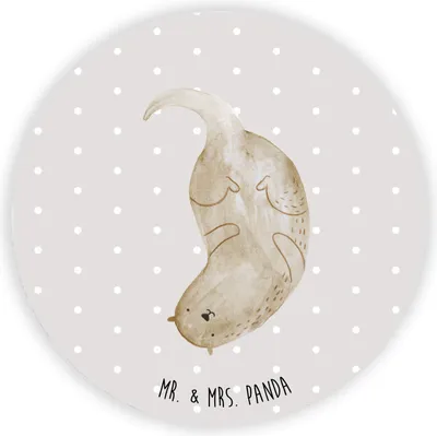 Produktbild von Mr. & Mrs. Panda magnet Otter Kopfüber - Grau Pastell - Geschenk, für kühlschrank, zettelhalter, Niedlich, whiteboardmagnet, pinwand, Seeotter See, Kühlschrankmagnet, Süß