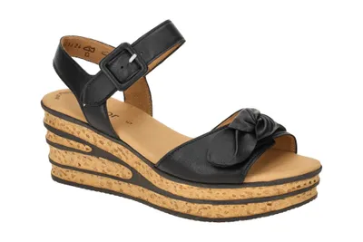 Produktbild von Gabor 84.653 Damen Sandalette - Riemchen Sandalen schwarz Elegant NEU