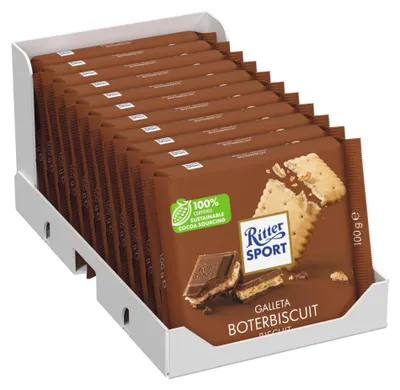 Produktbild von Ritter Sport Bunte Vielfalt Knusperkeks 11 x 100 g Karton