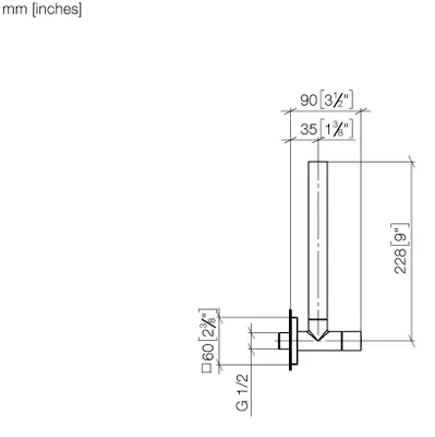 Image de Vanne d'angle Dornbracht, raccord 1/2, 22901782-19