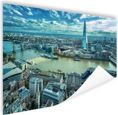 Produktbild von MuchoWow® Poster London - Skyline - England 120x80 cm - Bilder