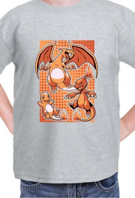 Produktbild von Kinder T-Shirt Japan Manga Anime Comics Pokemon 020, / Grau