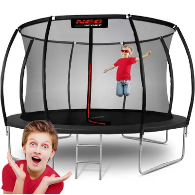 Produktbild von Neo-Sport 12ft/374cm profiliertes Gartentrampolin mit Innennetz
