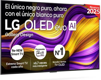 Obrázok produktu pre LG OLED evo AI OLED55G54LW, 139,7 cm (55"), 3840 x 2160 px, OLED evo, Smart TV, Wi-Fi, Čierna