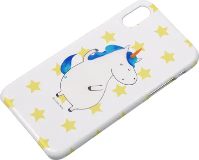 Produktbild von Mr. & Mrs. Panda Iphone 10 Handyhülle Einhorn Mann - Weiß - Geschenk, Unicorn, Party, Hülle, Handy, Cool, Familie, X, Cover, BFF, Einhörner