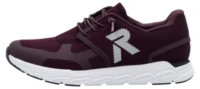 Immagine prodotto di Scarpe da ginnastica basse Rieker da donna, modello sportivo con lacci, colore rosso, ideali per il tempo libero