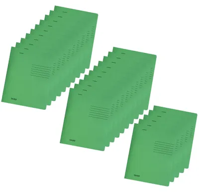 Obrázok produktu pre Originálne rýchlozávitkové spinky Falken, balenie po 25 ks, recyklované, formát DIN A4, tmavozelené, vyrobené v Nemecku