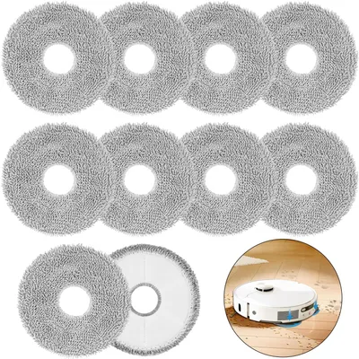 10 Ersatz-Wischtücher für Saugroboter, kompatibel mit Ecovacs & Dreame