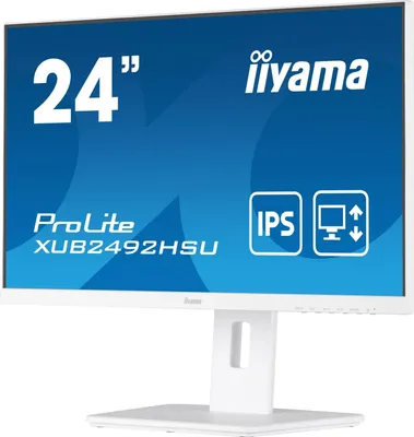 Produktbild von iiyama ProLite XUB2492HSU-W5, 61 cm (24"), 1920 x 1080 Pixel, Full HD, LED, 4 ms, Weiß