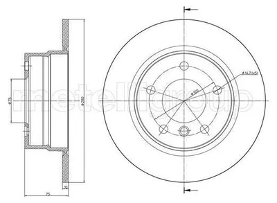 Immagine prodotto di Disco freno posteriore CIFAM per BMW Z4 Roadster (E85) 280,0 mm 800-951C