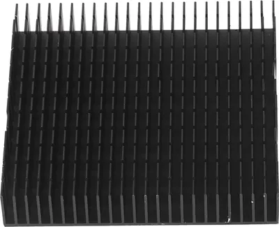 Image de Dissipateur thermique en aluminium Module de refroidissement Radiateur de chaleur Carte CPU PCB Haute Puissance Refroidissement 120mmx120mmx20mmNoir