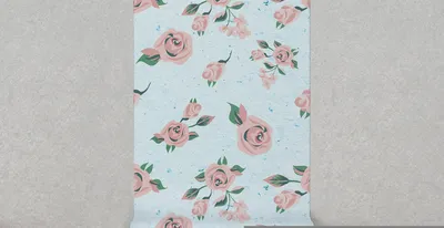 Produktbild von Coloray Fototapete 104x70 cm Latextapete Magicstick - Pastellblumen