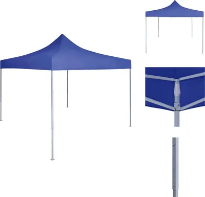 Obrázek produktu pro vidaXL Profesionální skládací párty stan 2×2 m ocelově modrý - Pavilony a párty stany
