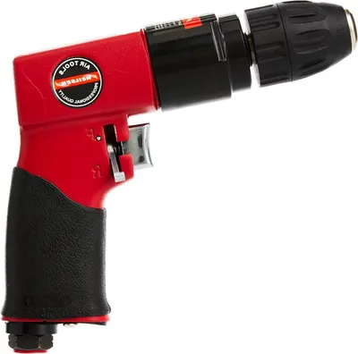 Productafbeelding van Luchtboor - Boormachine Pneumatisch - Boren Schroeven - Sleutelloze Klauwplaat - 3/8 inch - Rood