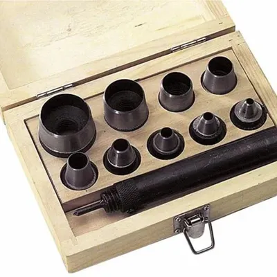 Immagine prodotto di Set di perforatori in scatola di legno, 10 pezzi