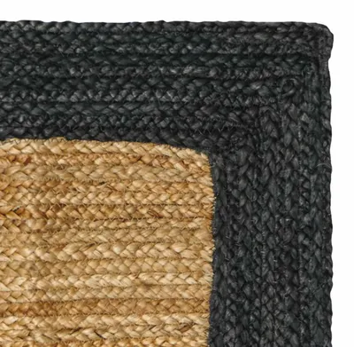 Produktbild von “2026 Modern“ Dunkelgrau Bereichsteppiche Dunkelgrau 240 x 340 cm Jute - Designermöbel 78439 - Designerteppiche