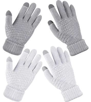 Produktbild von Winterhandschuhe mit Touchscreen-Funktion für Damen – Set mit 2 Paar