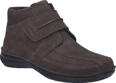 A single brown boot is shown against a white background.