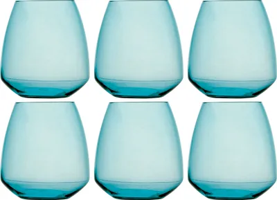Immagine prodotto di Set di bicchieri da acqua 6 pezzi, infrangibili - Turchese