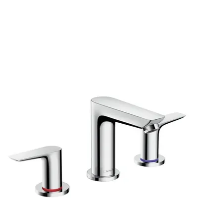 Produktbild von hansgrohe Talis E 3-Loch Waschtischarmatur, Zugstangen-Ablaufgarnitur, Ausladung 112mm, 71733000