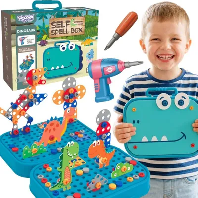 Obrázok produktu pre Stavebnicová sada s dinosaurami Woopie na vlastnú výrobu