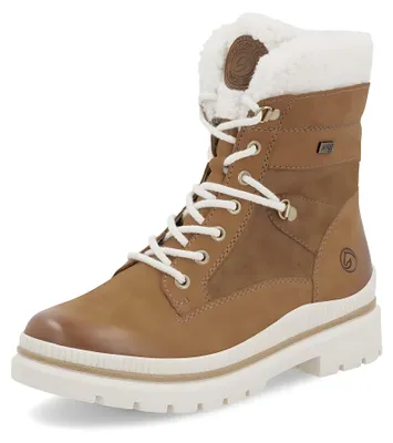 Produktbild von Remonte Damen Leder Stiefelette mit Warmfutter, Weite G & Reißverschluss D0C77, Größe:39 EU, Farbe:Braun