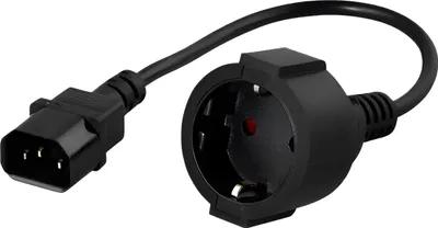 Produktbild von PowerWalker IEC Schutzkontakt Adapterk. C14 - CEE 7/3 (Typ F)